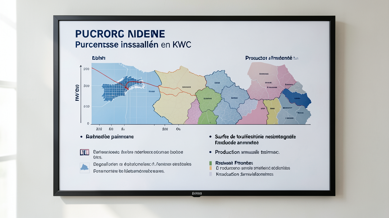 puissance panneau photovoltaique kWc tableau comparatif des régions françaises
