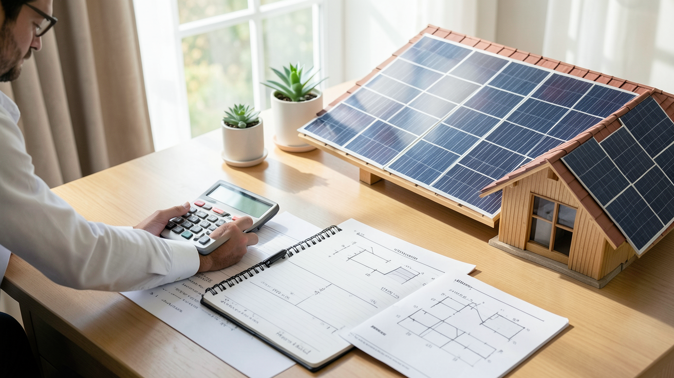 puissance panneaux photovoltaique calcul idéal maison 2025