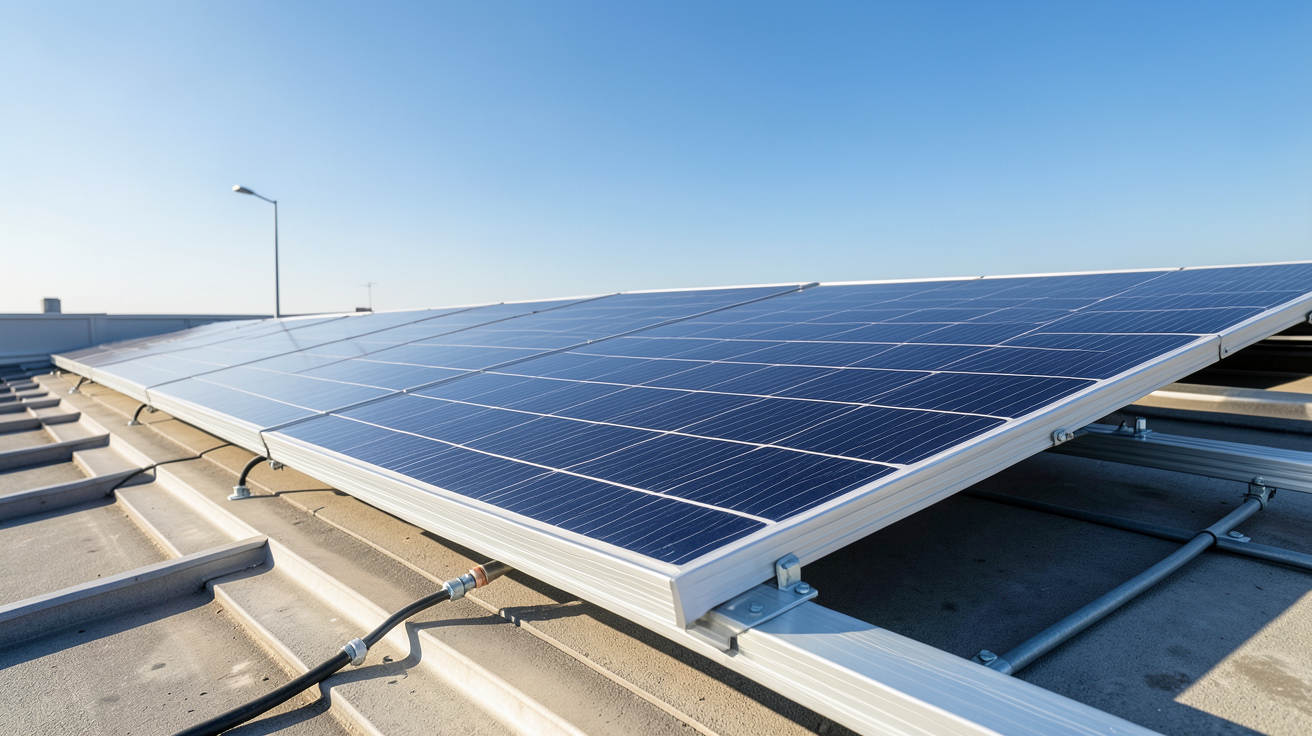 puissance panneaux photovoltaiques m2 illustrant la technologie monocristalline sur une toiture
