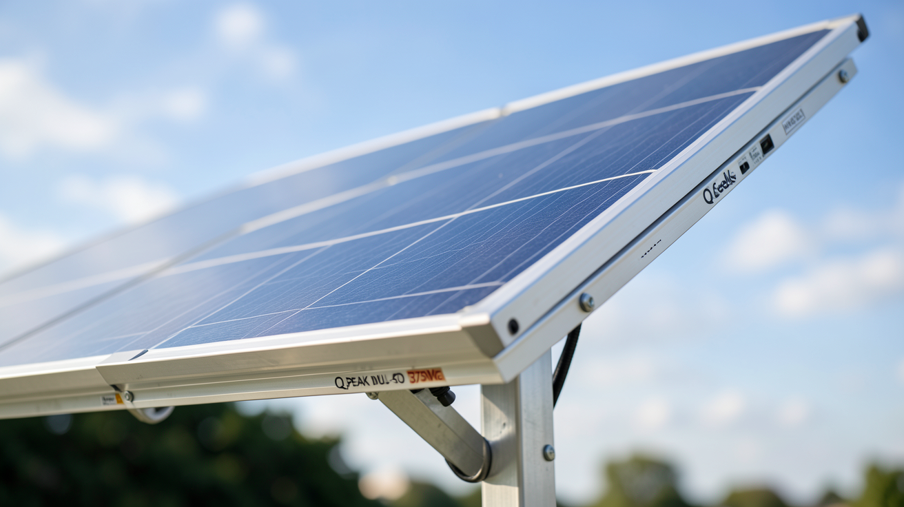 q cells q peak duo ml g9 375wc spécifications techniques détaillées d'un panneau solaire