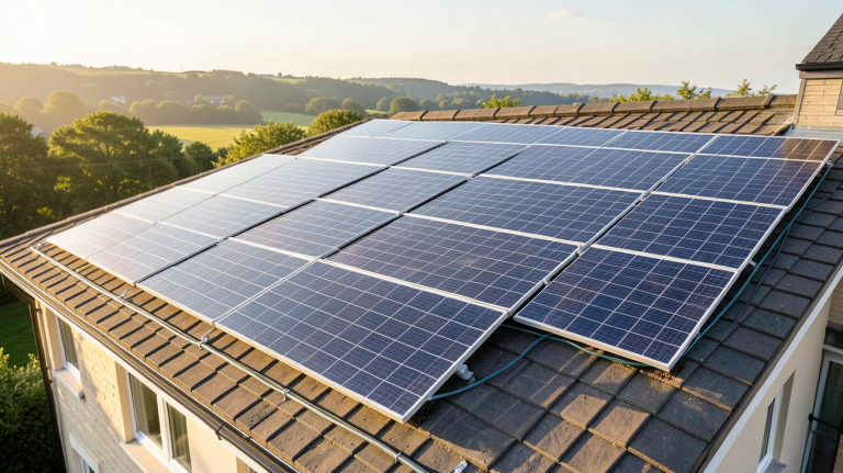 que choisir panneaux photovoltaïques installation sur toit de maison individuelle