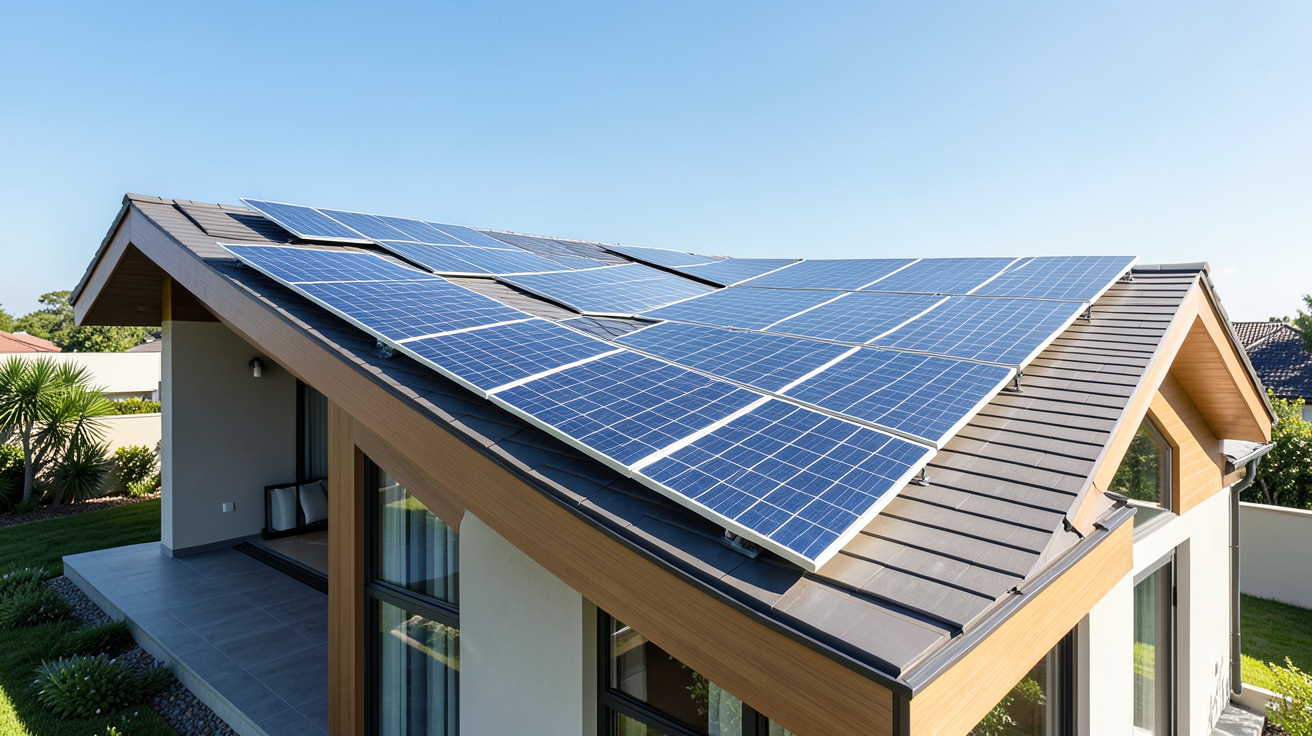 que choisir photovoltaique pour une installation de panneaux solaires rentable sur une maison moderne