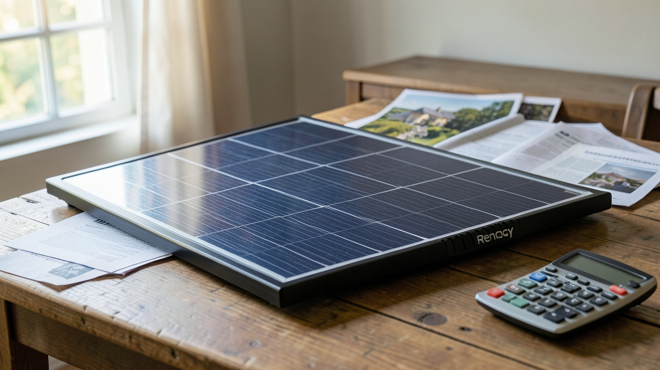 renogy panneau solaire avec documents d'aides financières et subventions pour la France
