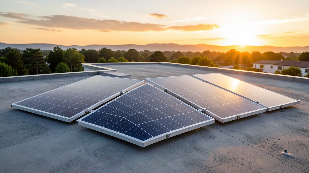 rexel panneau solaire : différents types de panneaux photovoltaïques disponibles en 2024 installés sur un toit