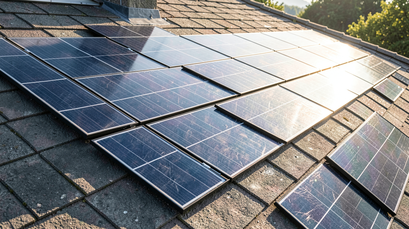shingled panneau solaire comparé à un panneau photovoltaïque classique sur un toit