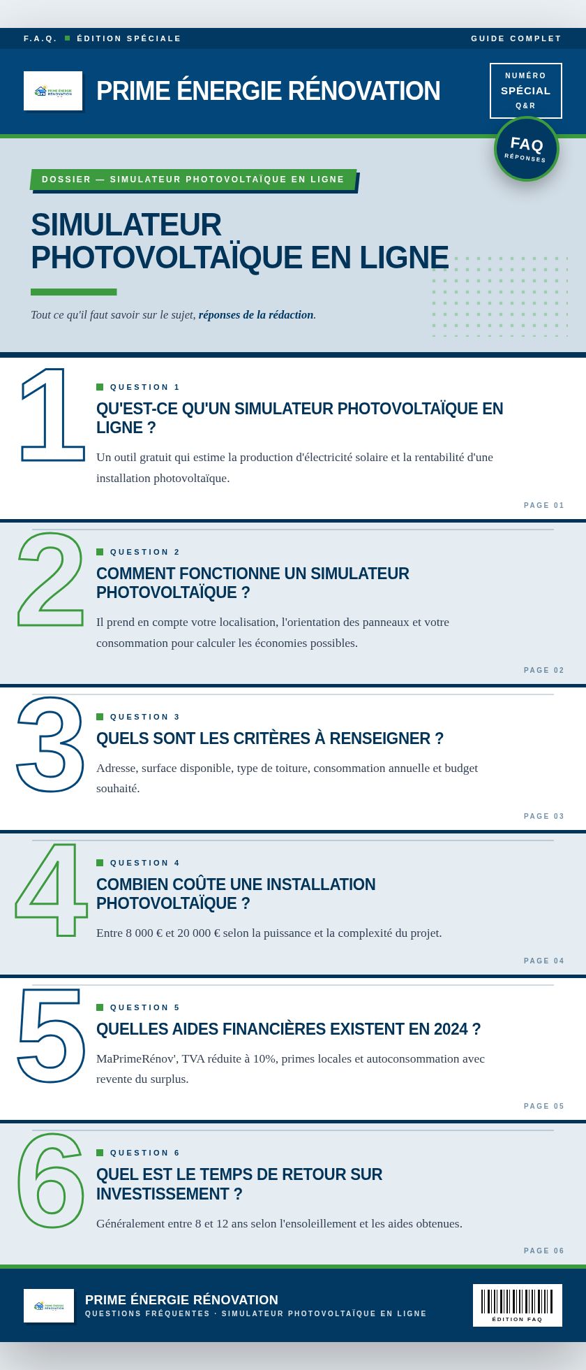 Infographie : Simulateur photovoltaïque en ligne
