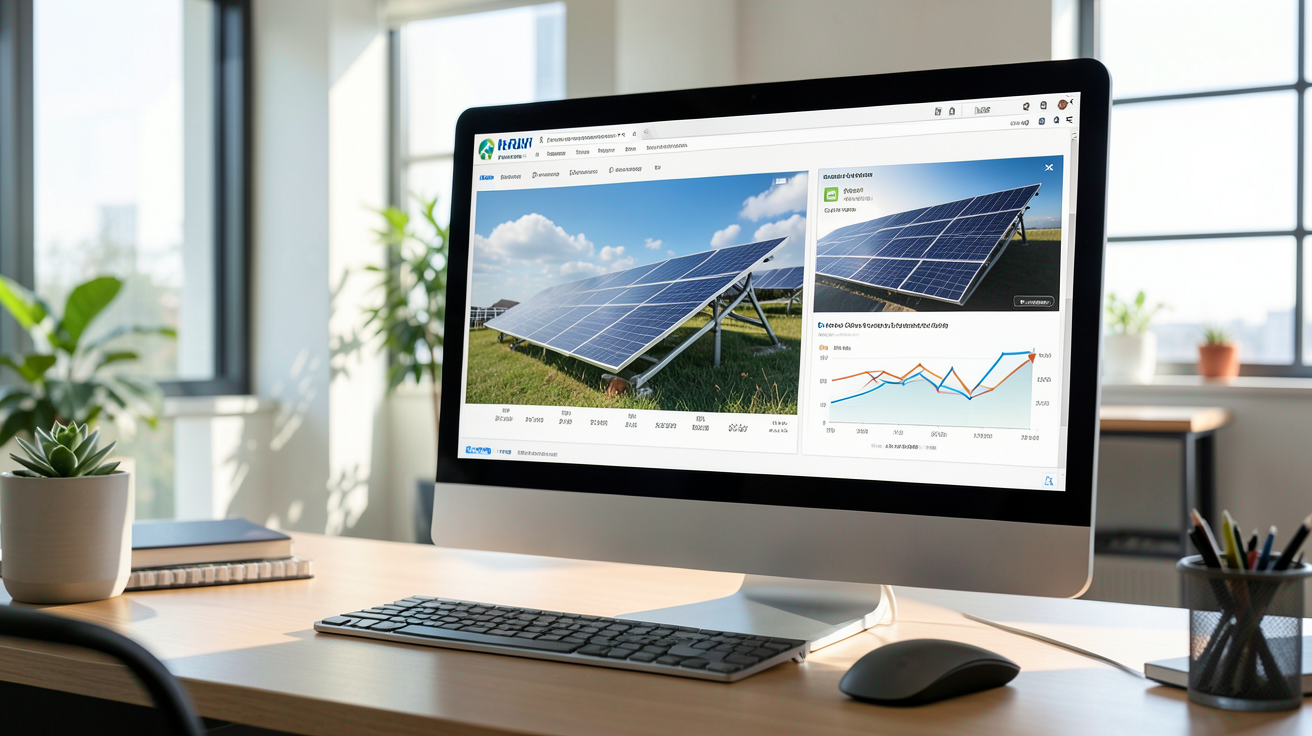 simulateur de production solaire affichant les facteurs clés d'influence comme l'ensoleillement et l'inclinaison des panneaux