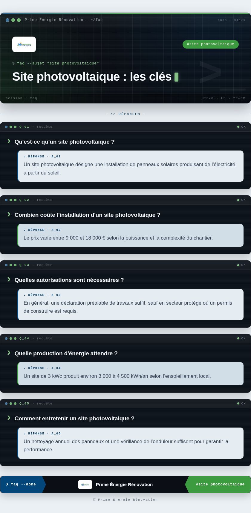 Infographie : Site photovoltaique : les clés