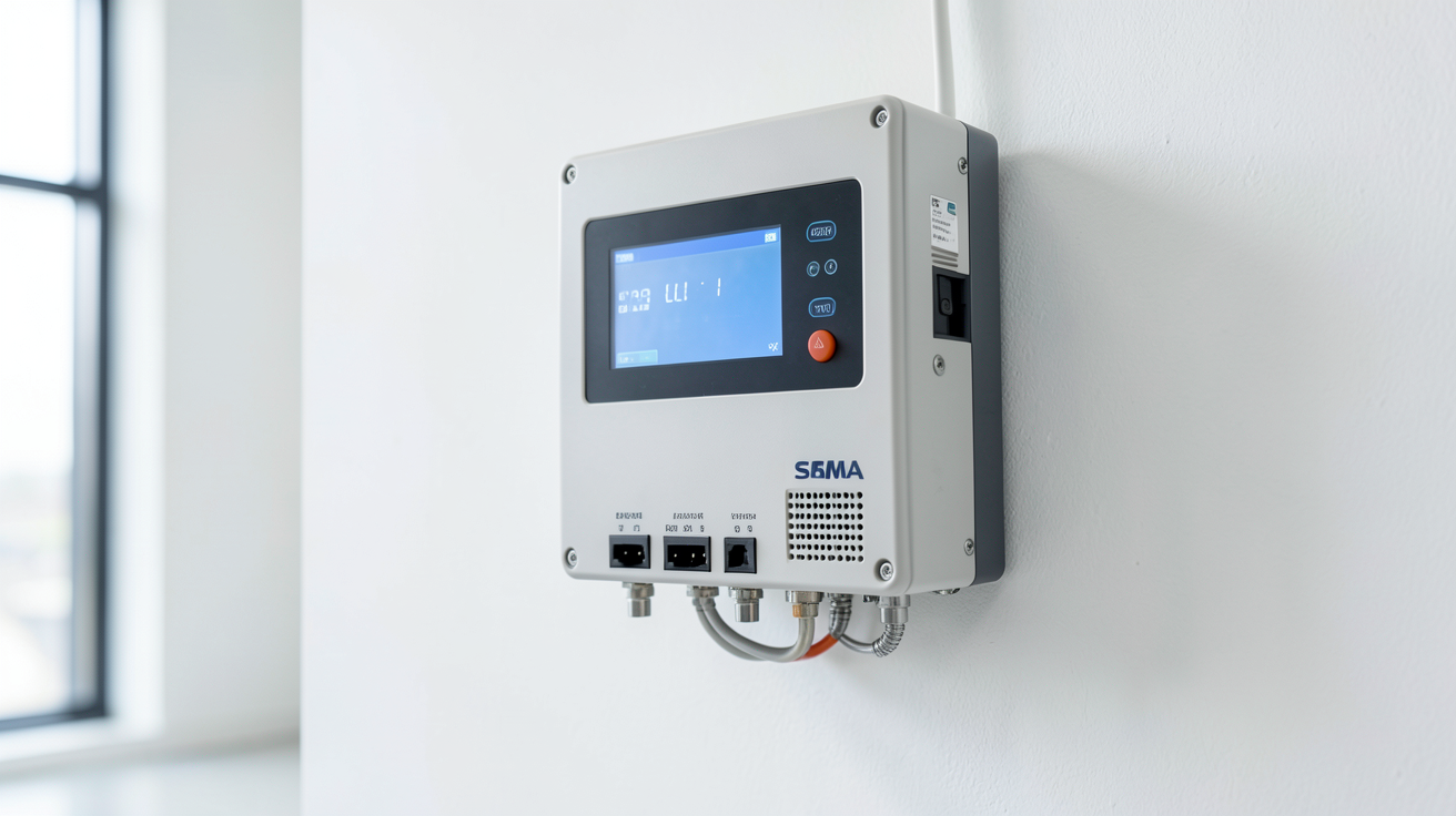 sma onduleur hybride installé dans un local technique, mettant en avant ses 5 avantages majeurs pour une installation solaire