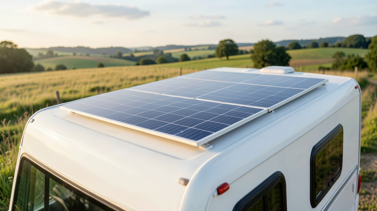 solaire camping car panneau solaire sur le toit du camping-car