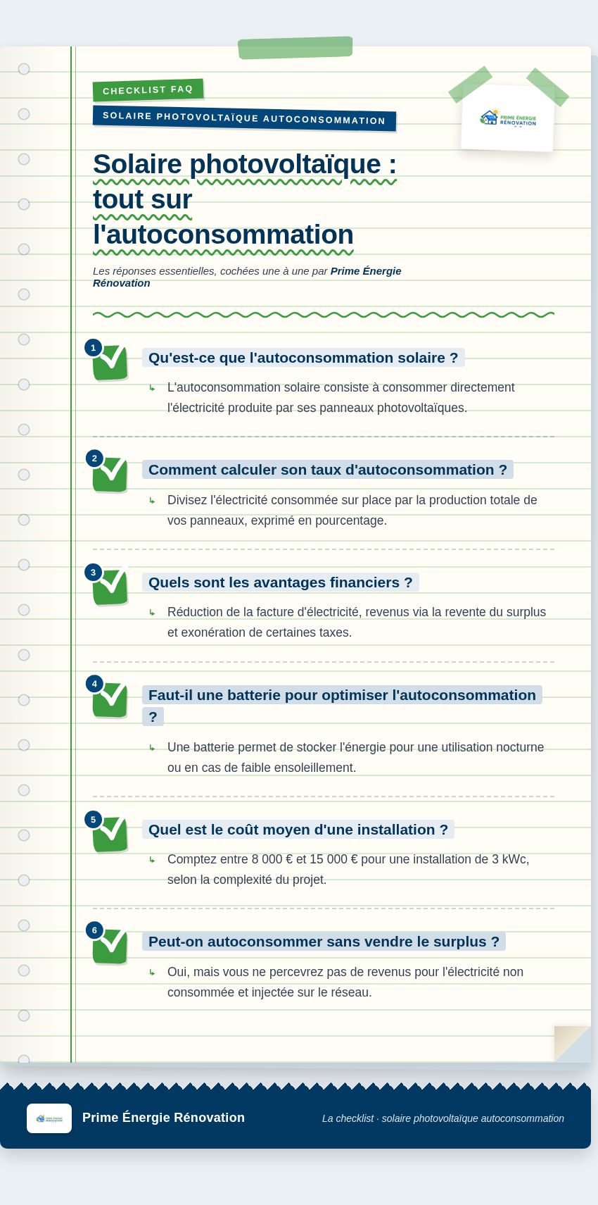 Infographie : Solaire photovoltaïque : tout sur l'autoconsommation