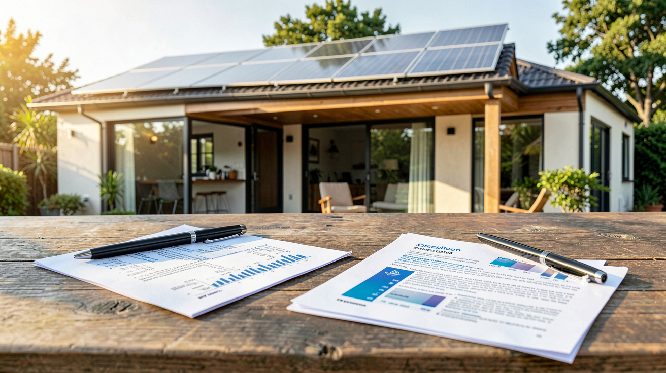 solar panneau solaire et documents de planification pour les aides et subventions
