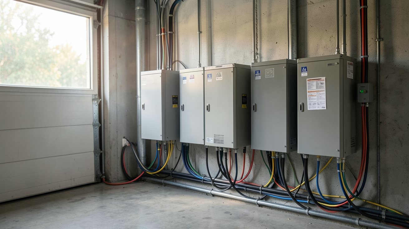stockage photovoltaïque avec batteries lithium-ion pour système solaire domestique