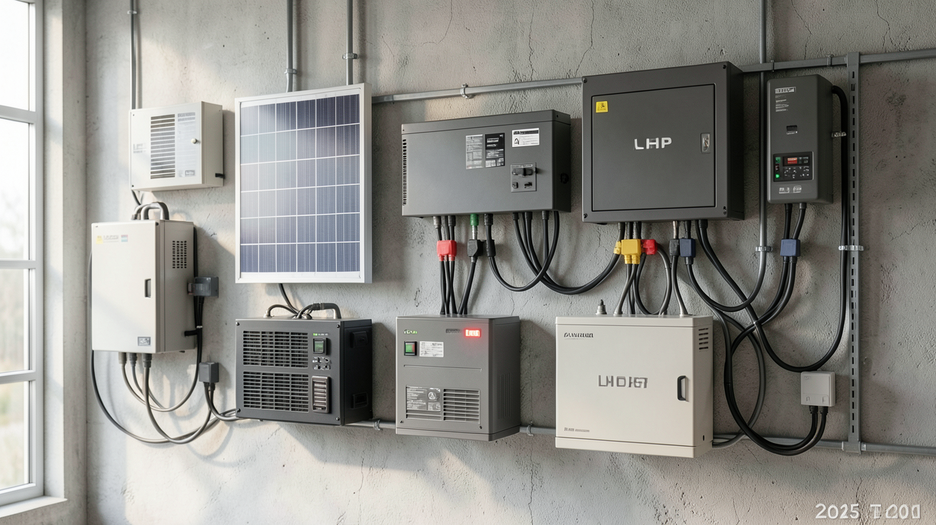 stockage solaire batterie présentant différents types de batteries solaires modernes en 2025
