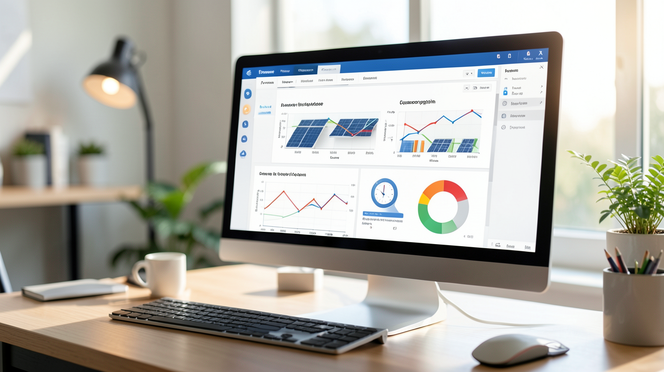 stockage virtuel solaire affichant les offres disponibles en France en 2024 sur un écran d'ordinateur