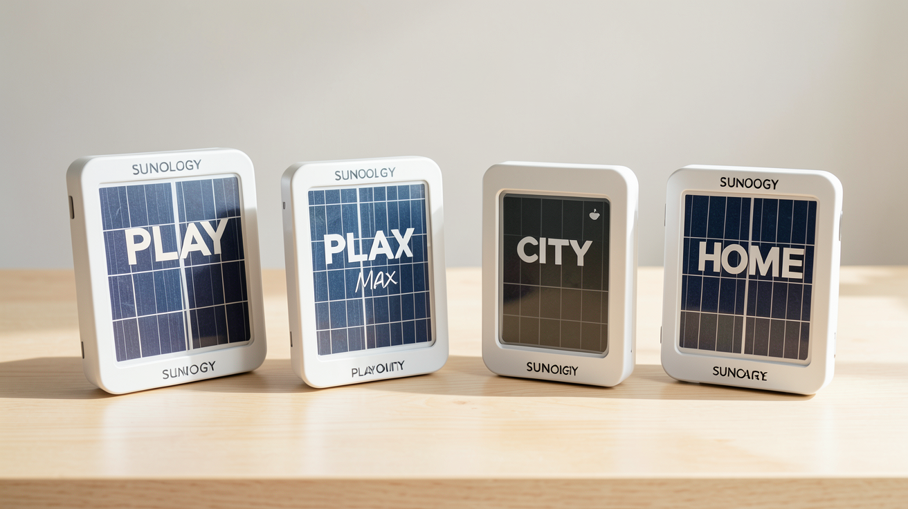 sunology différents kits panneaux solaires tableau comparatif PLAY PLAY Max CITY HOME