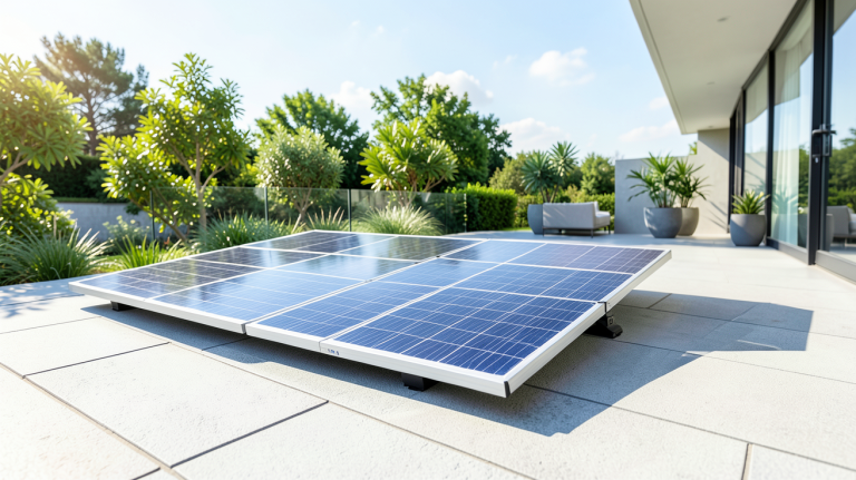 sunology prix illustré par une installation de panneaux solaires sur une résidence moderne sous le soleil