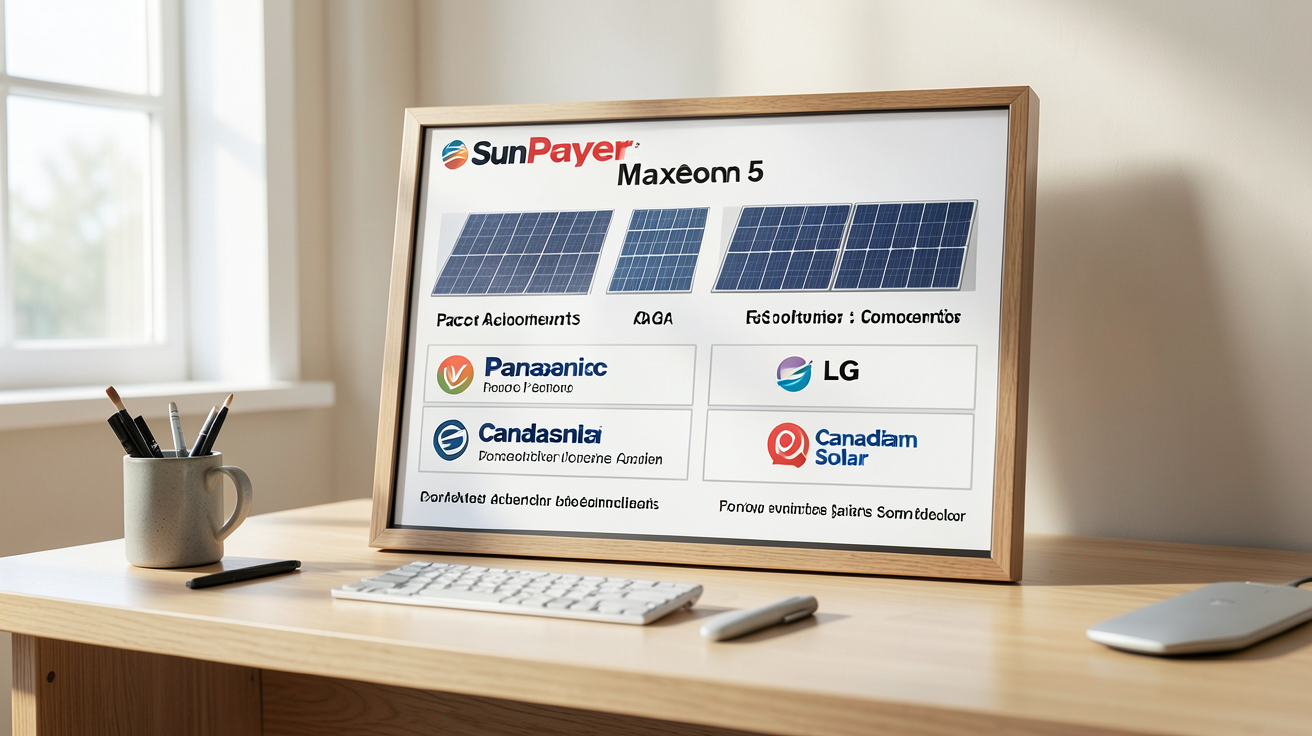 sunpower maxeon 5 prix tableau comparatif des panneaux solaires face aux concurrents