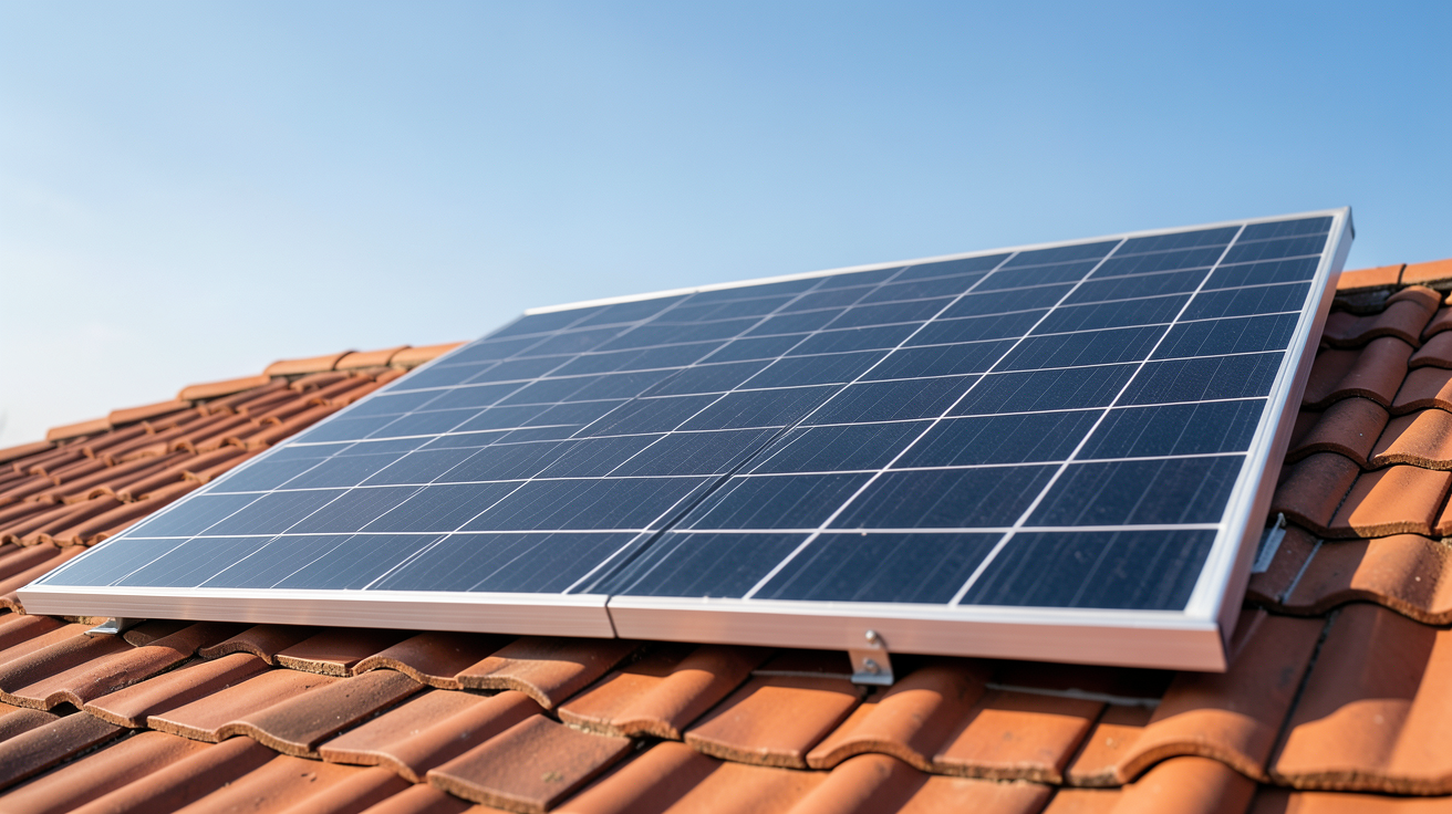 panneaux solaires SunPower Maxeon sur un toit avec des aides financières pour l'achat en 2024