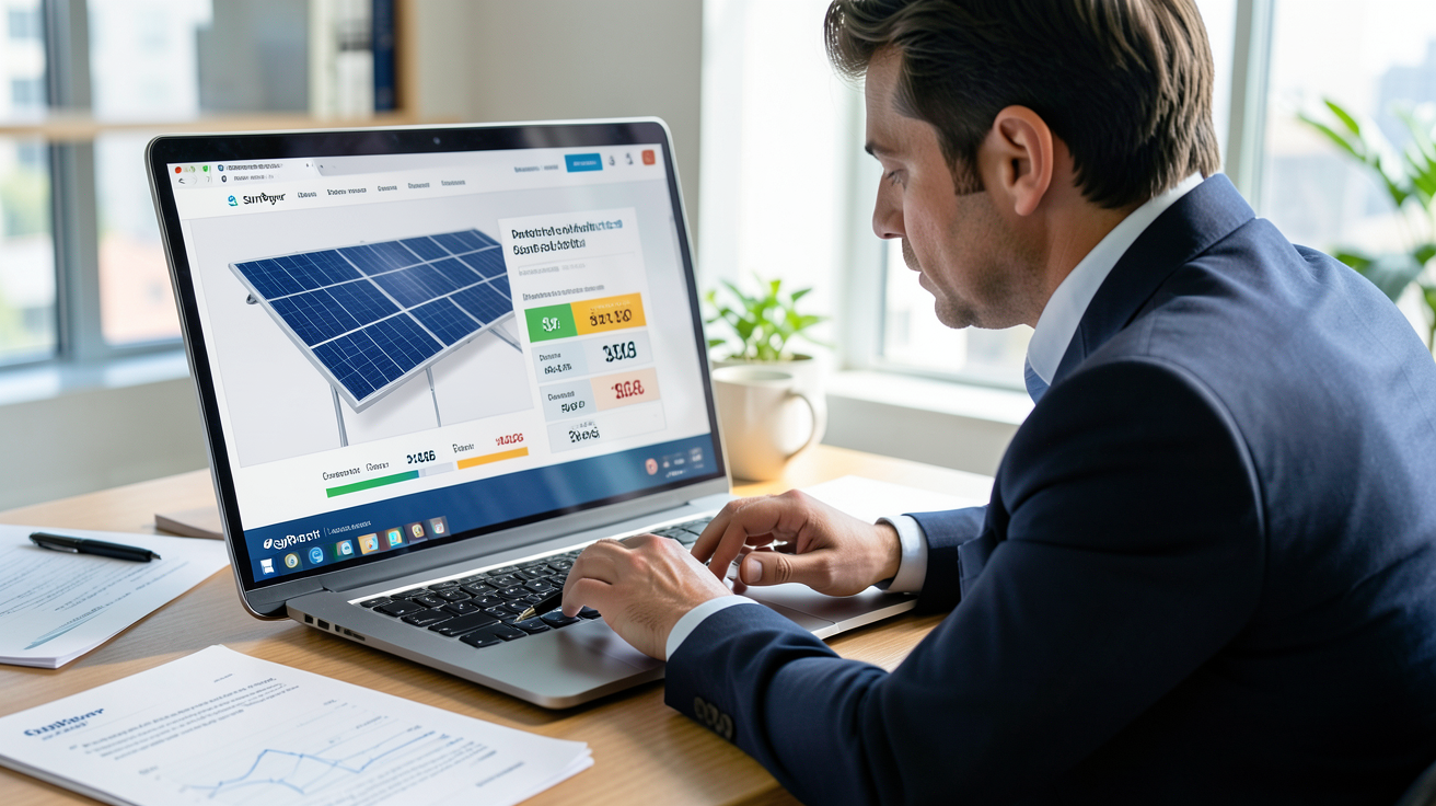 sunpower panneau solaire prix analyse détaillée des tarifs 2026 sur écran d'ordinateur
