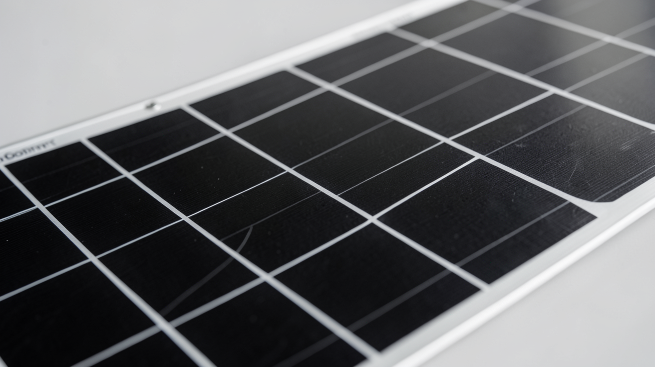sunpower panneau solaire avec technologie Back-Contact en gros plan