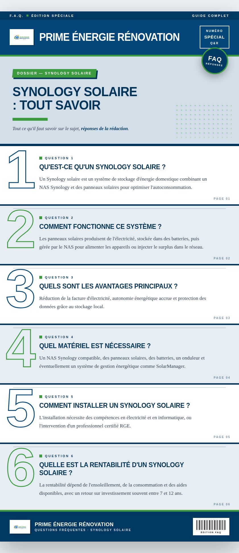 Infographie : Synology solaire : tout savoir