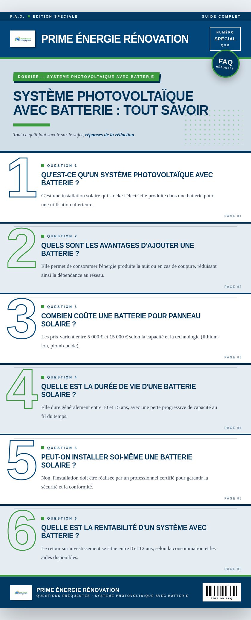 Infographie : Système photovoltaïque avec batterie : tout savoir