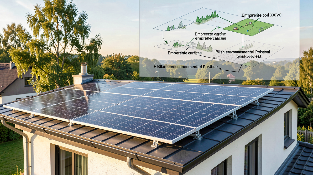 systovi 330wc installation sur toit avec bilan carbone et empreinte environnementale positive