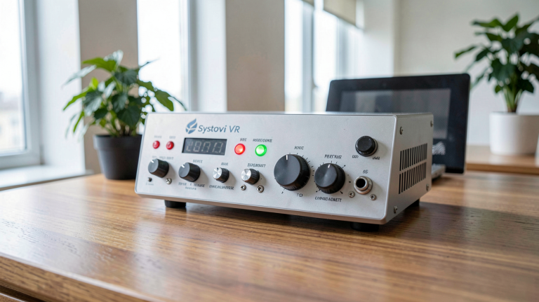 systovi r volt dispositif électronique haute précision sur un bureau moderne