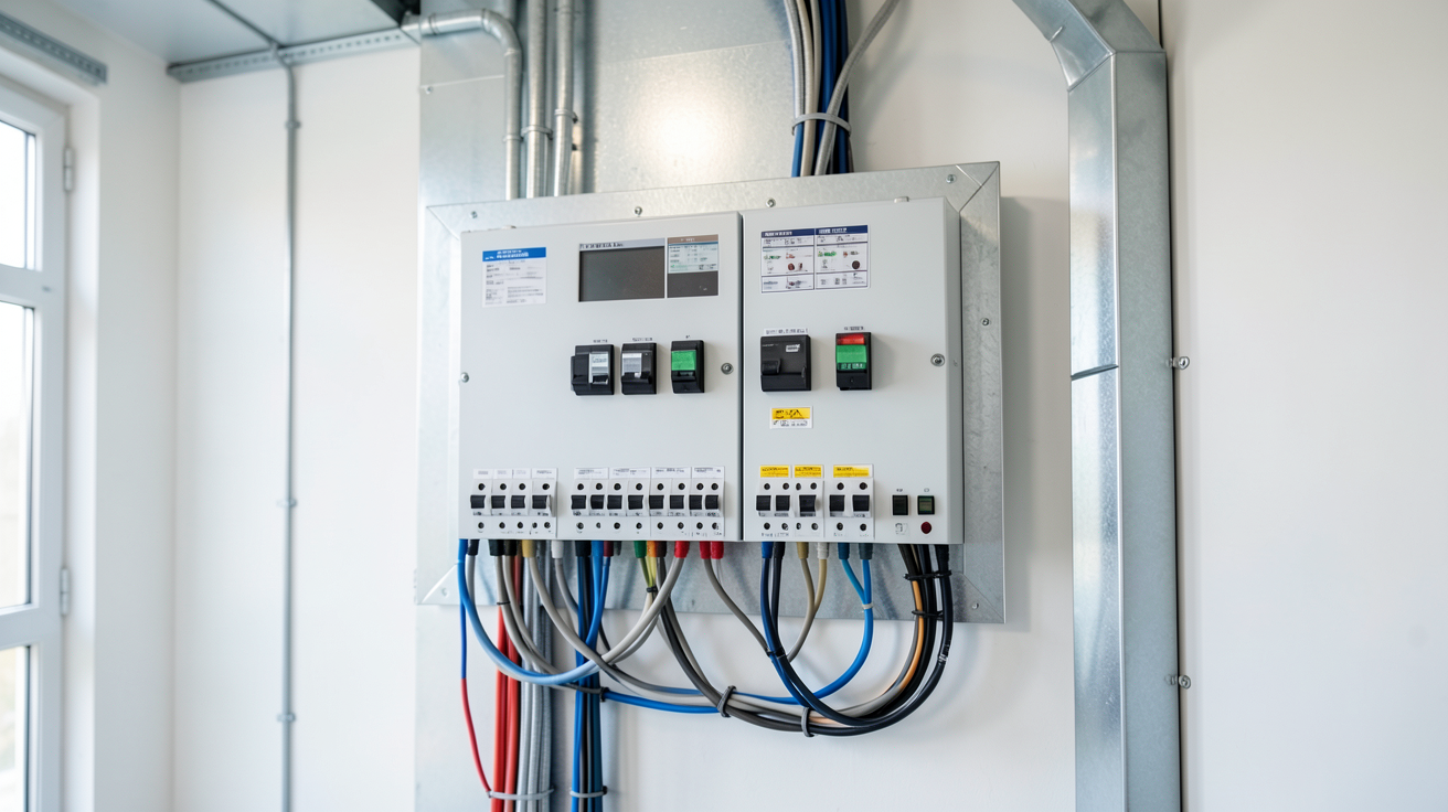tableau électrique pour installation photovoltaïque avec protections dimensionnées