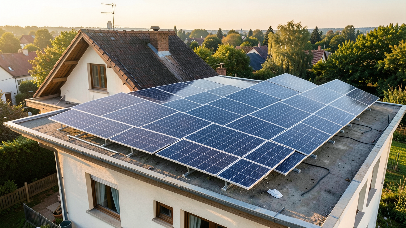tarif panneau photovoltaïque influencé par la taille des panneaux, le type d'onduleur et la complexité de l'installation sur une maison