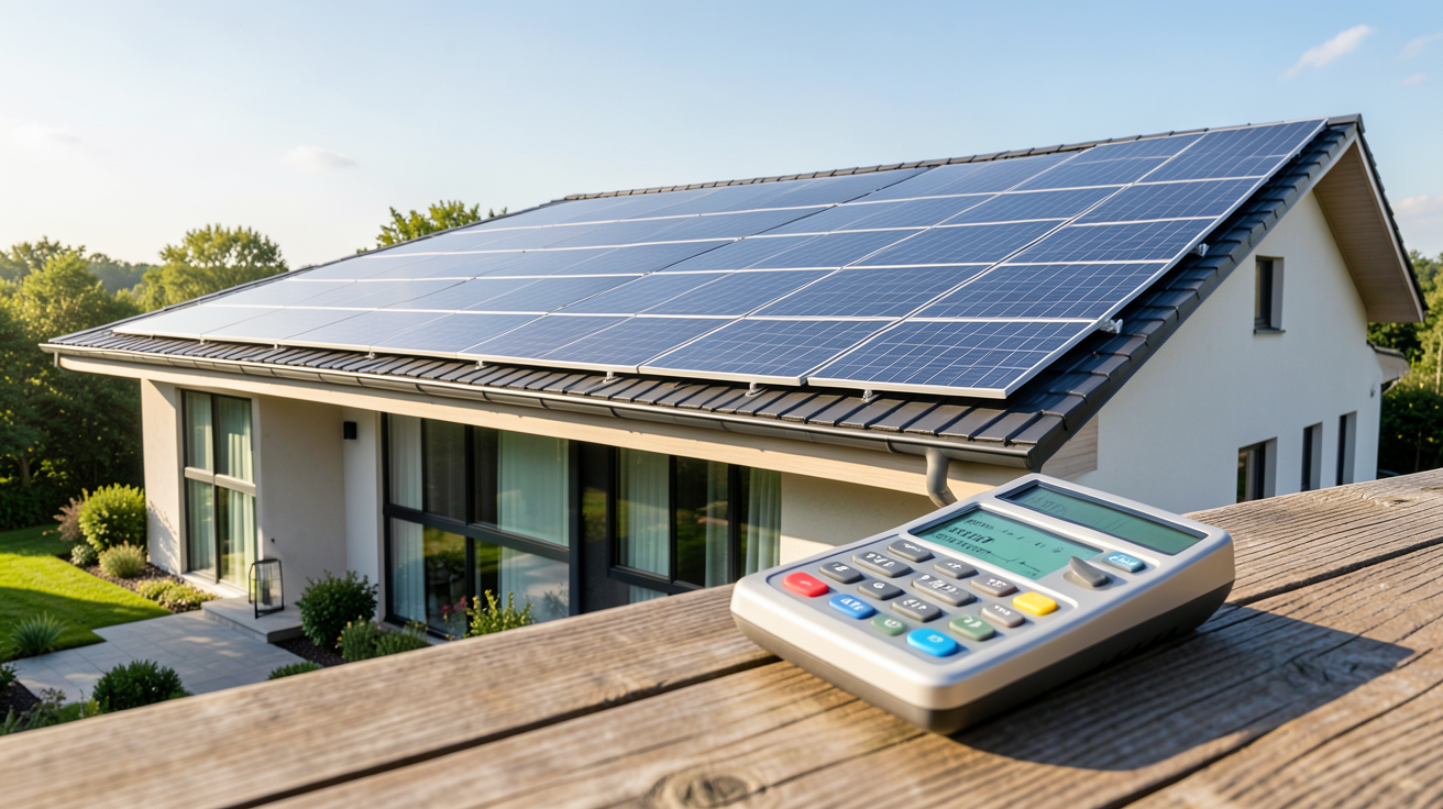 toiture solaire prix rentabilité calculateur retour sur investissement sur une maison moderne