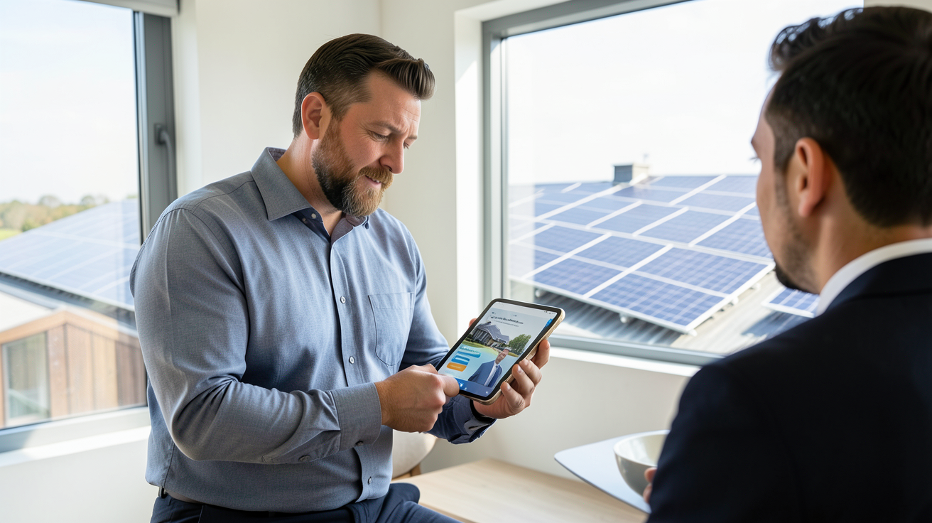 total energie photovoltaique : un conseiller explique les aides financières et les économies liées à l'installation de panneaux solaires.