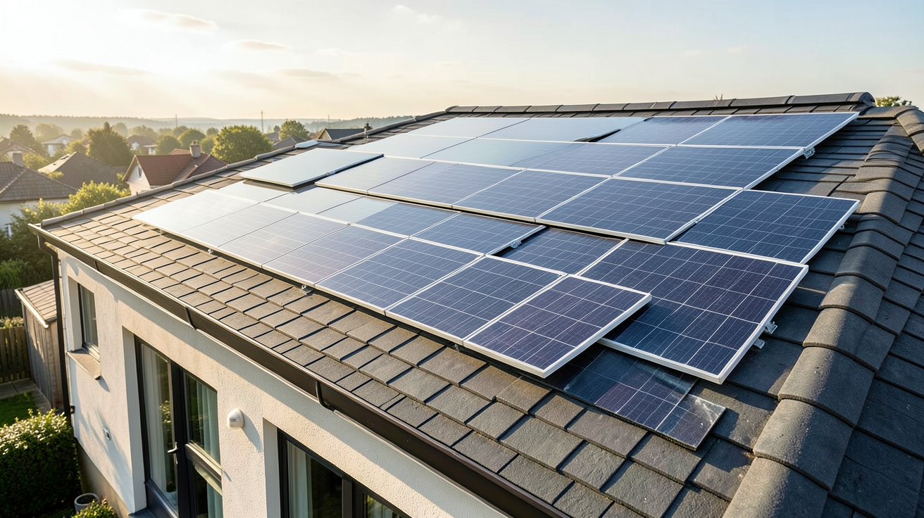 tuile Tesla et alternatives solaires intégrées sur un toit résidentiel pour comparaison de prix