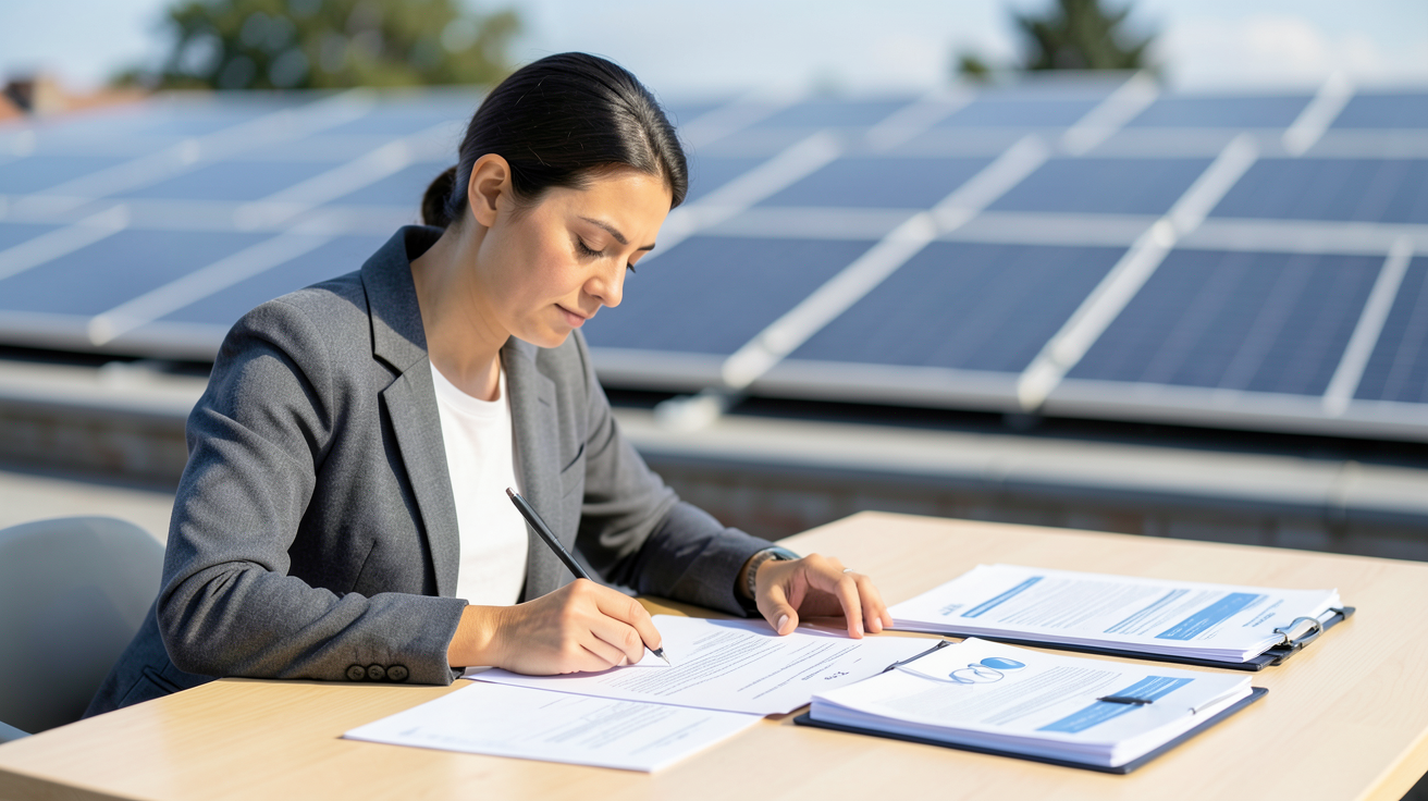 vente photovoltaique et gestion des documents administratifs pour la revente d'énergie solaire