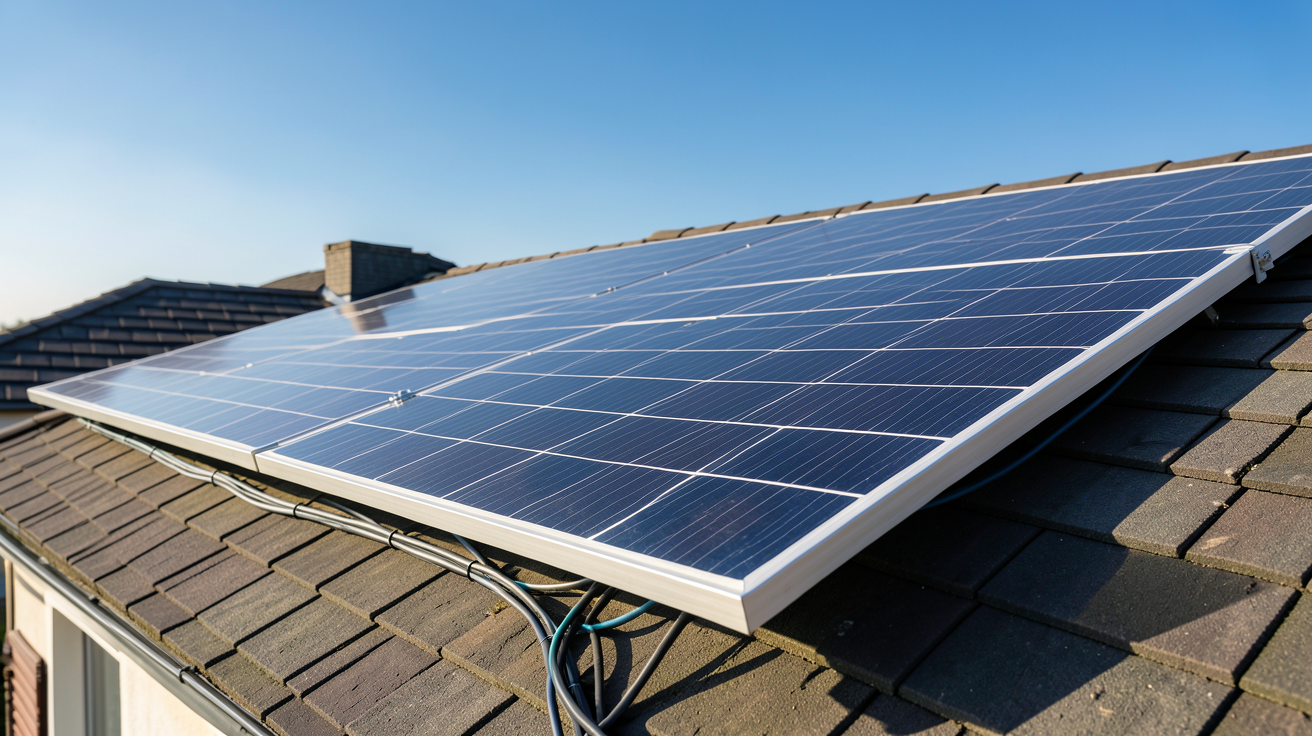 vente totale photovoltaïque avec panneau solaire sur toit de maison et calcul des tarifs d'achat 2026
