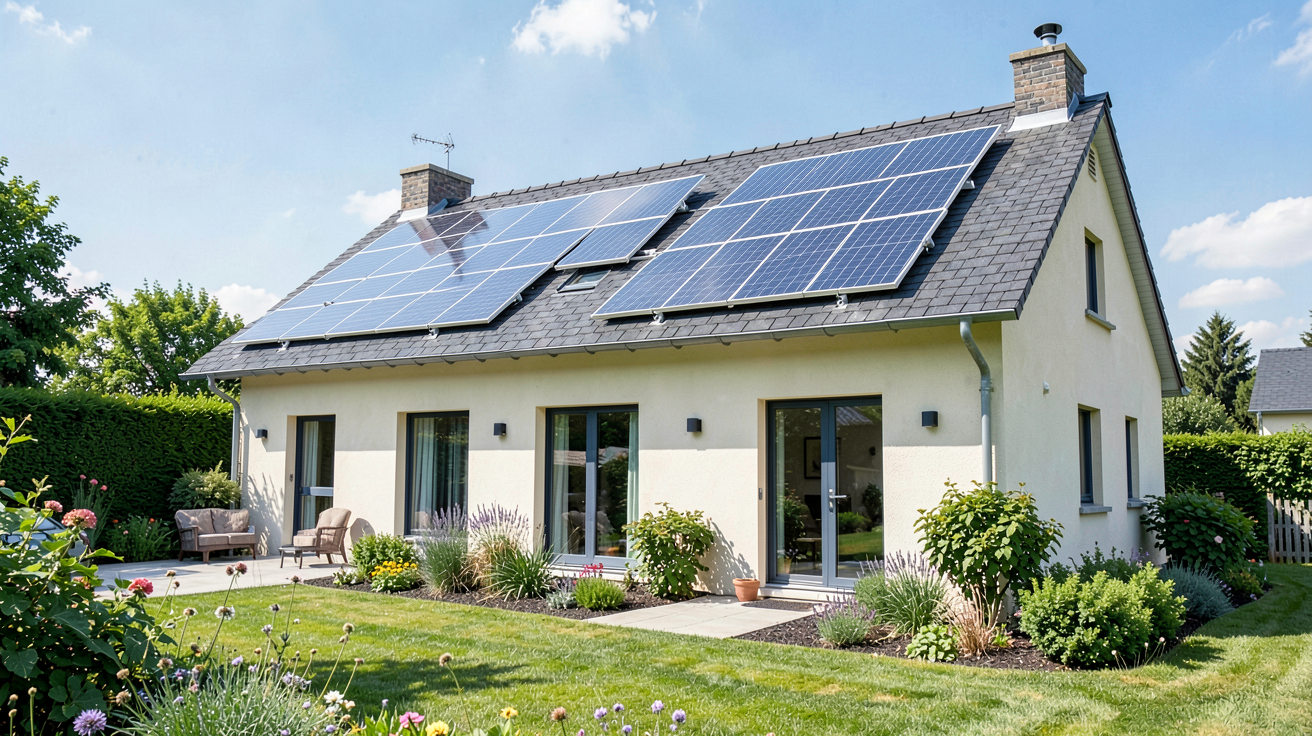 verlaine panneau solaire de 6 kWc installé sur le toit d'une maison pour maximiser la rentabilité et les économies d'énergie