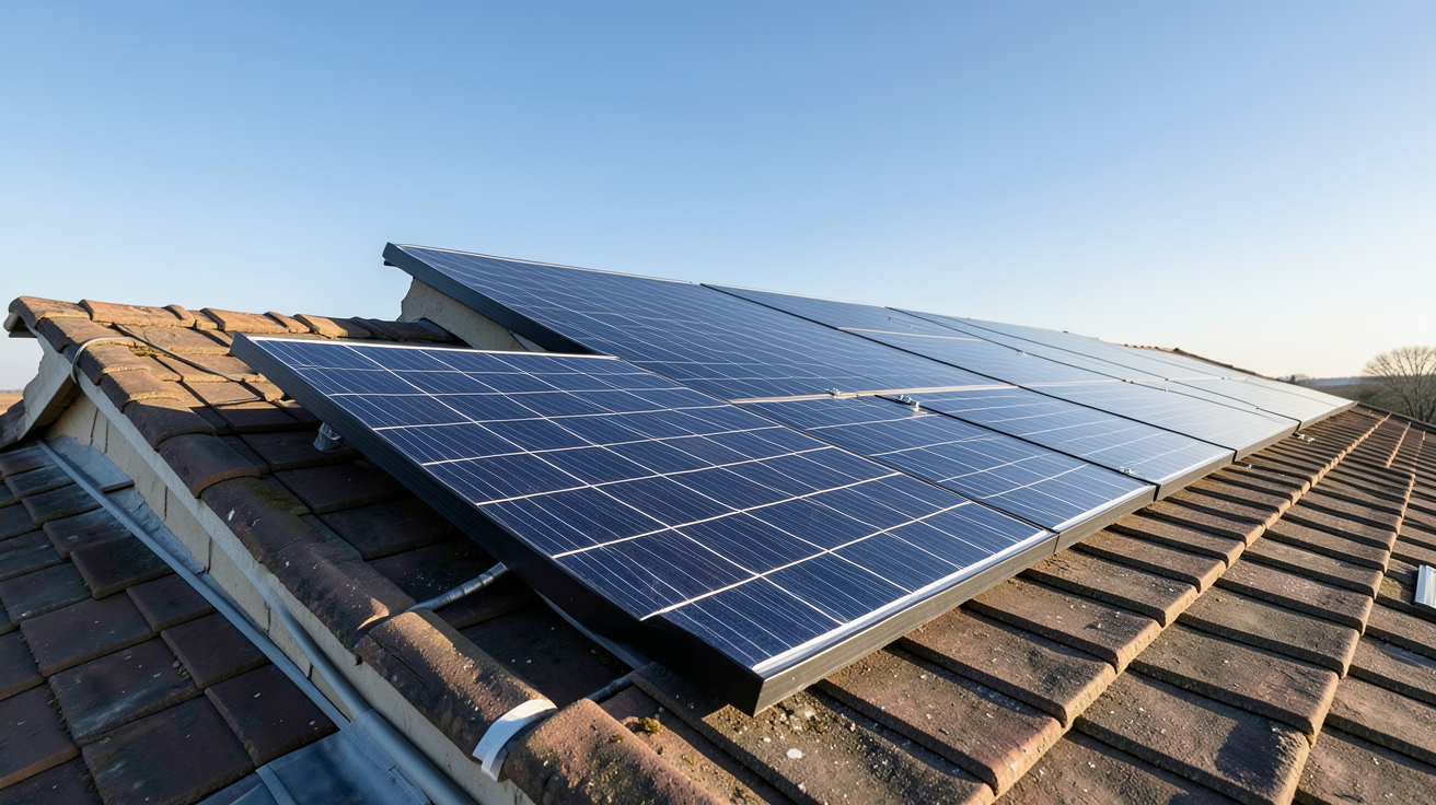 viessmann panneau solaire Vitosol 200-FM et Vitosol 200-TM installés sur un toit