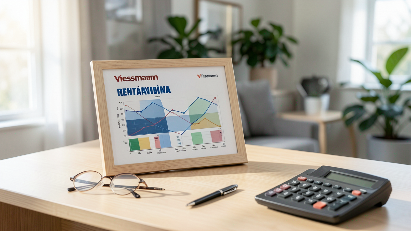 viessmann solaire thermique tableau de calcul de rentabilité et retour sur investissement (ROI) sur un bureau