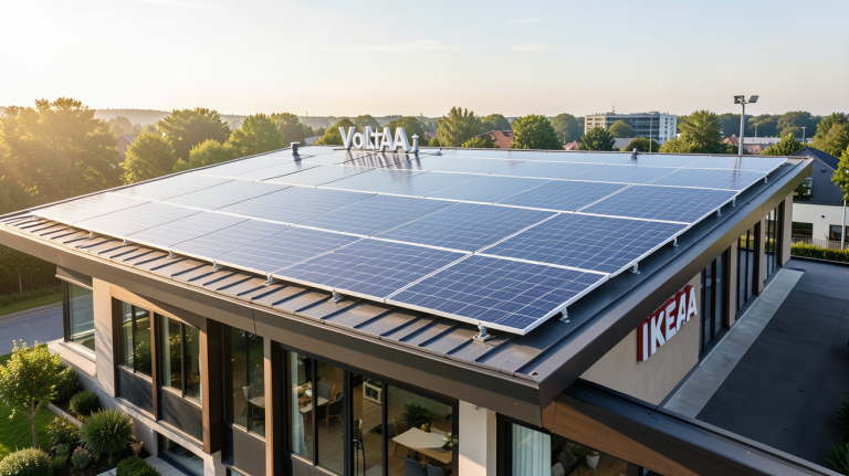 voltalia ikea partenariat panneaux solaires sur toit de maison